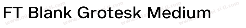 FT Blank Grotesk Medium字体转换